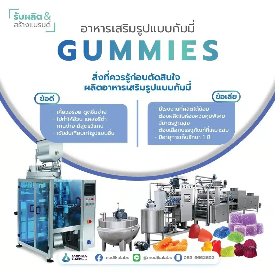 ผลิตภัณฑ์เสริมอาหาร รูปแบบกัมมี่ Gummies,อาหารเสริมกัมมี่